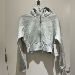 ⭐️Lululemon Scuba Full Zip Cropped Hoodie Heathered Grey Size 6⭐️